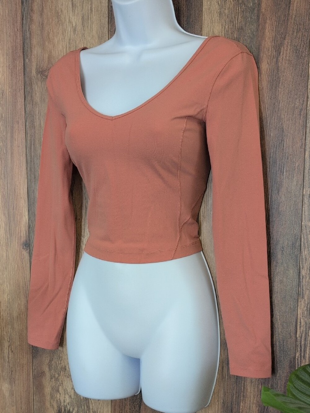 lululemon athletica Align Long Sleeve V-Neck Crop Top 4     943A
